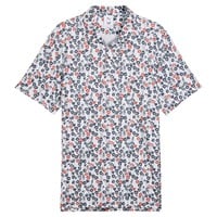 Puma Mens X Volition Poppy Golf Polo, White/Brown
