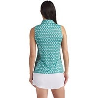 Puma Women's Poms Sleeveless Golf Polo, Light Green