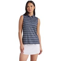 Puma Women's Poms Sleeveless Golf Polo, Navy