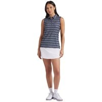 Puma Women's Poms Sleeveless Golf Polo, Navy