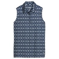 Puma Women's Poms Sleeveless Golf Polo, Navy