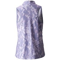NIKE Women's Victory Print Sleeveless Golf Polo, Light Purple