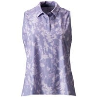 NIKE Womens Victory Print Sleeveless Golf Polo - Discontinued Style