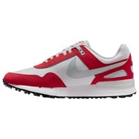 NIKE Unisex Air Pegasus 89 Golf Shoes - Discontinued Style, Red/Silver