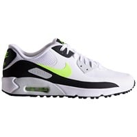 NIKE Mens Air Max 90 G Golf Shoes - Discontinued Style, White/Light Green