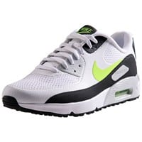 NIKE Mens Air Max 90 G Golf Shoes - Discontinued Style, White/Light Green