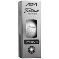 Titleist Pro V1x Left Dash Enhanced Alignment Golf Ball, White