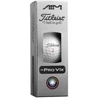 Titleist Pro V1x Left Dash Performance Alignment Golf Ball, White