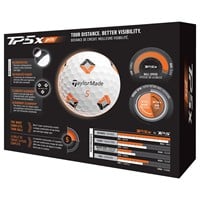 TaylorMade 2026 TP5x PIX Golf Ball, White
