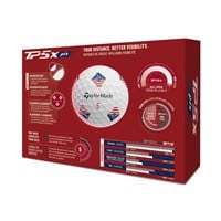 TaylorMade 2026 TP5x PIX USA Golf Ball, White