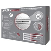 TaylorMade 2026 TP5x Stripe Golf Ball, White