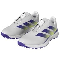 adidas Junior Codechaos Golf Shoes, White/Dark Blue