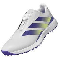 adidas Junior Codechaos Golf Shoes, White/Dark Blue