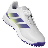 adidas Junior Codechaos Golf Shoes, White/Dark Blue