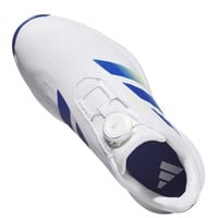 adidas Junior Codechaos Golf Shoes, White/Dark Blue