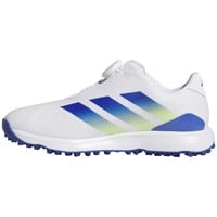 adidas Junior Codechaos Golf Shoes, White/Dark Blue