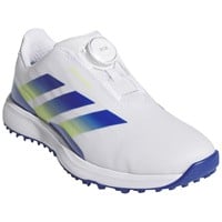 adidas Junior Codechaos Golf Shoes, White/Dark Blue