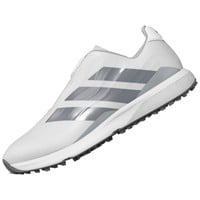 adidas Junior Codechaos Golf Shoes, White/Silver