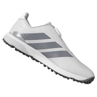 adidas Junior Codechaos Golf Shoes, White/Silver
