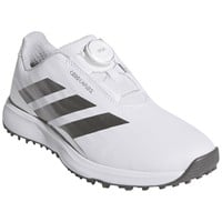 adidas Junior Codechaos Golf Shoes, White/Silver