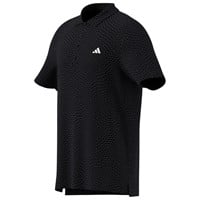 adidas Mens Ultimate365 Tour Cool Feeling Deco Golf Polo, Black/Grey