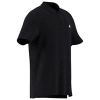 adidas Mens Ultimate365 Tour Cool Feeling Deco Golf Polo, Black/Grey