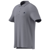 adidas Mens Ultimate365 Tour Cool Feeling Deco Golf Polo, Grey/Grey