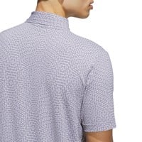 adidas Mens Ultimate365 Tour Cool Feeling Deco Golf Polo, Grey/Grey