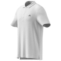 adidas Mens Ultimate365 Tour Cool Feeling Deco Golf Polo, White/Grey