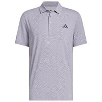 adidas Mens Ultimate365 Tour Cool Feeling Deco Golf Polo, Grey/Grey
