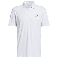 adidas Mens Ultimate365 Tour Cool Feeling Deco Golf Polo, White/Grey