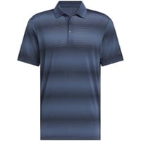 adidas Mens Ultimate365 Mesh Climacool Stripe Golf Polo, Navy