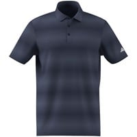 adidas Mens Ultimate365 Mesh Climacool Stripe Golf Polo, Navy