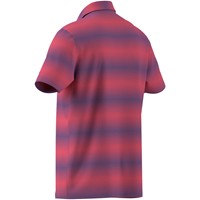 adidas Mens Ultimate365 Mesh Climacool Stripe Golf Polo, Pink
