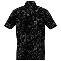 adidas Mens Ultimate365 Mesh Climacool Printed Golf Polo, Black