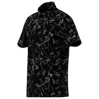 adidas Mens Ultimate365 Mesh Climacool Printed Golf Polo, Black