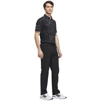 adidas Mens Ultimate365 Mesh Climacool Printed Golf Polo, Black