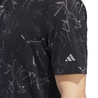 adidas Mens Ultimate365 Mesh Climacool Printed Golf Polo, Black