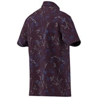 adidas Mens Ultimate365 Mesh Climacool Printed Golf Polo, Maroon