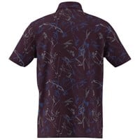 adidas Mens Ultimate365 Mesh Climacool Printed Golf Polo, Maroon