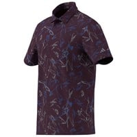 adidas Mens Ultimate365 Mesh Climacool Printed Golf Polo, Maroon