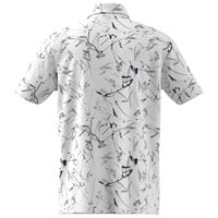 adidas Mens Ultimate365 Mesh Climacool Printed Golf Polo, White