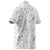 adidas Mens Ultimate365 Mesh Climacool Printed Golf Polo, White