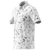 adidas Mens Ultimate365 Mesh Climacool Printed Golf Polo, White