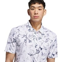 adidas Mens Ultimate365 Mesh Climacool Printed Golf Polo, White