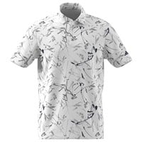 adidas Mens Ultimate365 Mesh Climacool Printed Golf Polo, White