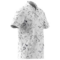 adidas Mens Ultimate365 Mesh Climacool Printed Golf Polo, White
