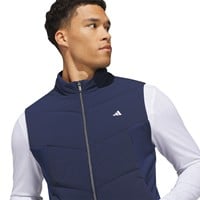 adidas Mens Ultimate365+ Course Control Quilted Golf Vest, Navy
