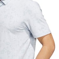 adidas Men's Ultimate365+ Climacool Butterspun Mighty Blossom Printed Golf Polo, Light Blue