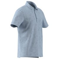 adidas Men's Ultimate365+ Climacool Butterspun Mighty Blossom Printed Golf Polo, Light Blue